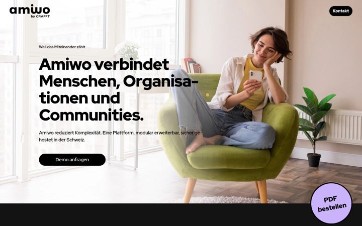 Screenshot of amiwo.ch