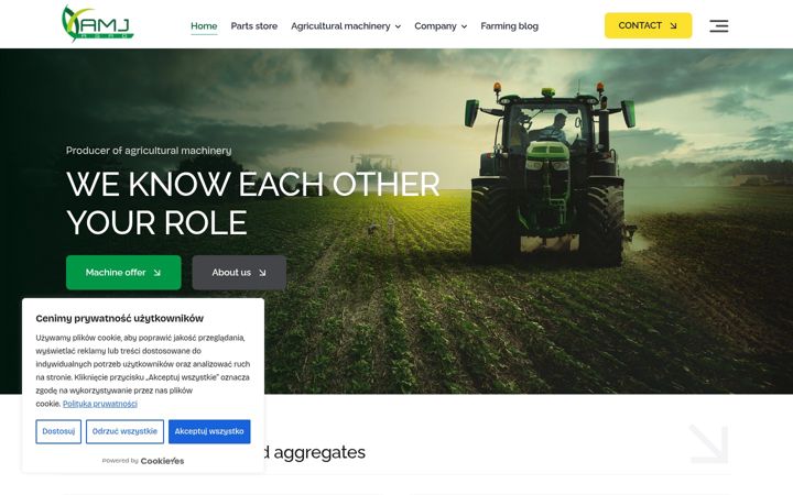 Screenshot of amjagro.pl