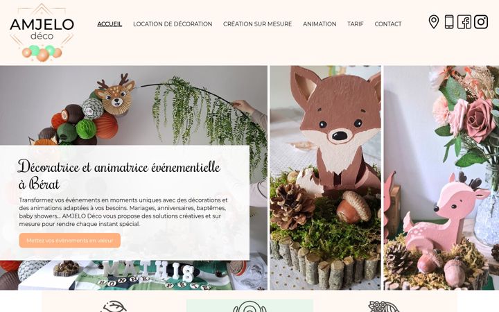 Screenshot of amjelo-deco.fr