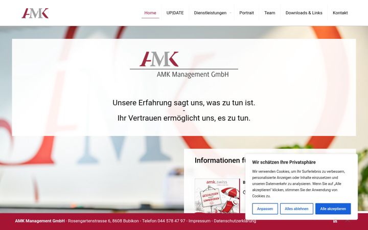 Screenshot of amk.swiss