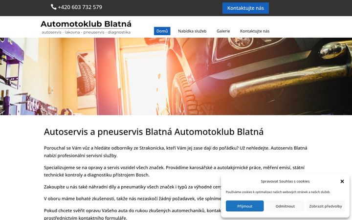 Screenshot of amkblatna.cz