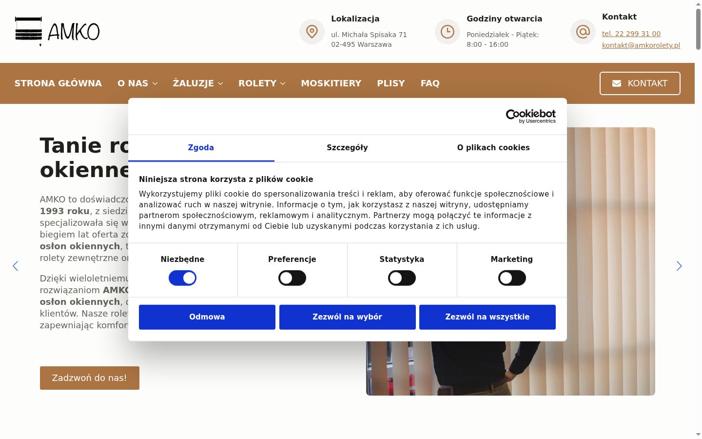 Posnetek zaslona pasice za privolitev, prikazane pred kakršno koli interakcijo
