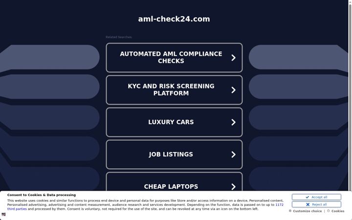 Screenshot of aml-check24.com