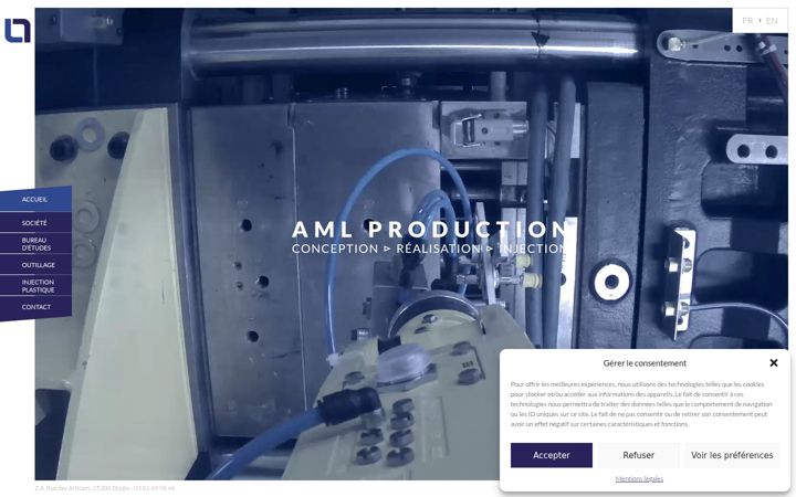Screenshot of aml-production.com