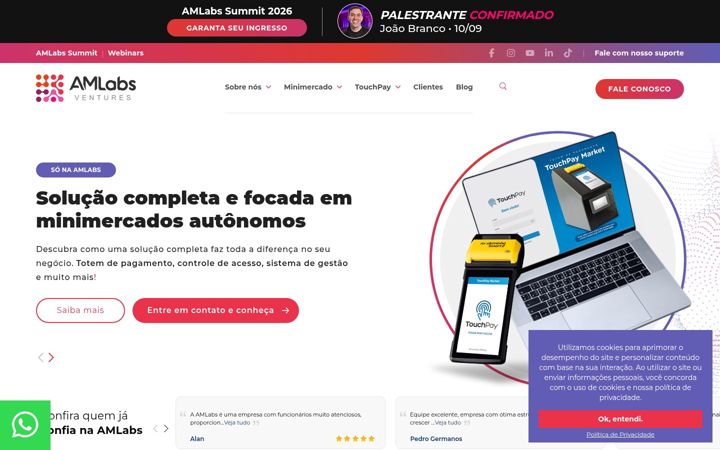 Screenshot of amlabs.com.br
