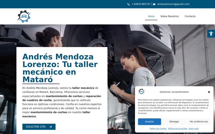 Screenshot of amlautomocio.com