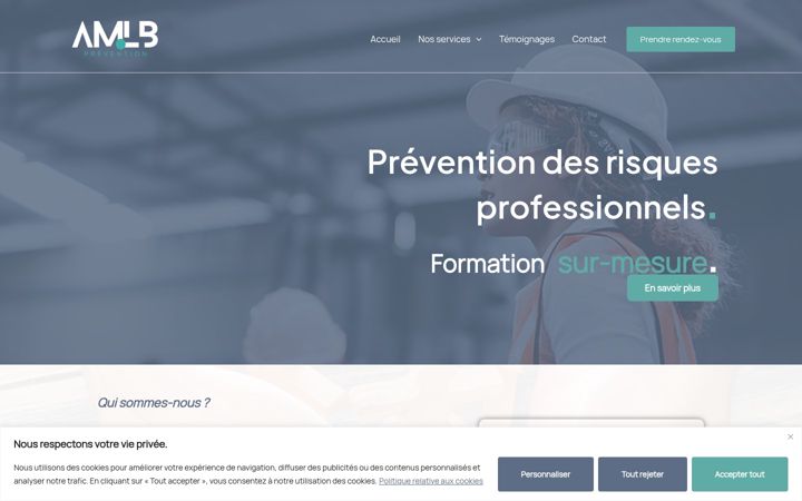 Screenshot of amlb-prevention.fr