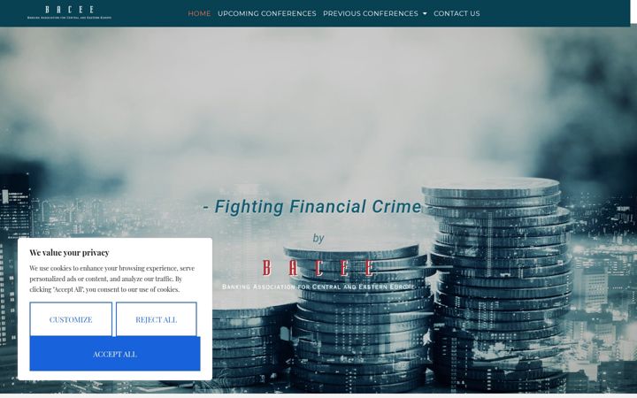 Screenshot of amlconference.eu