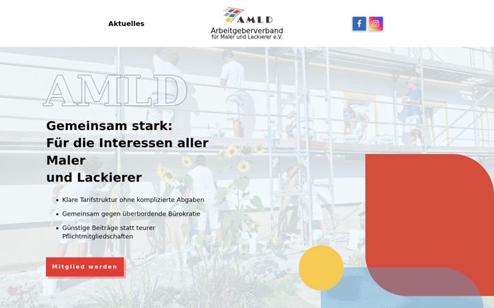 Screenshot of amld-ev.de