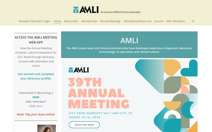 Screenshot of amli.org