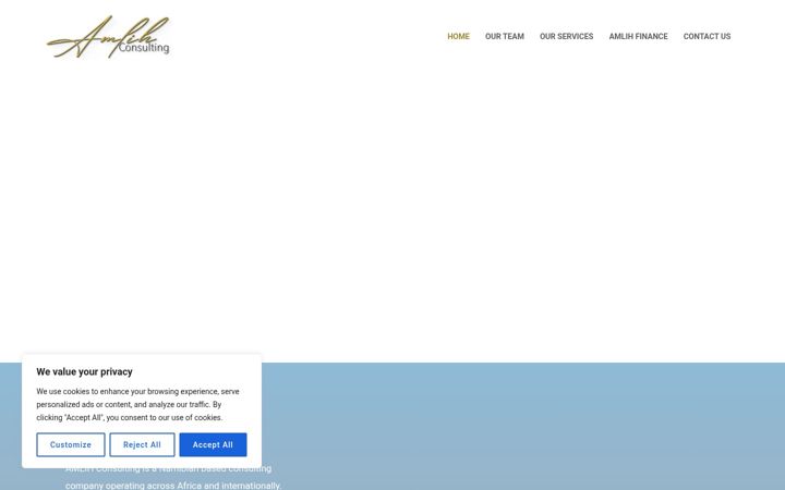 Screenshot of amlih.com.na