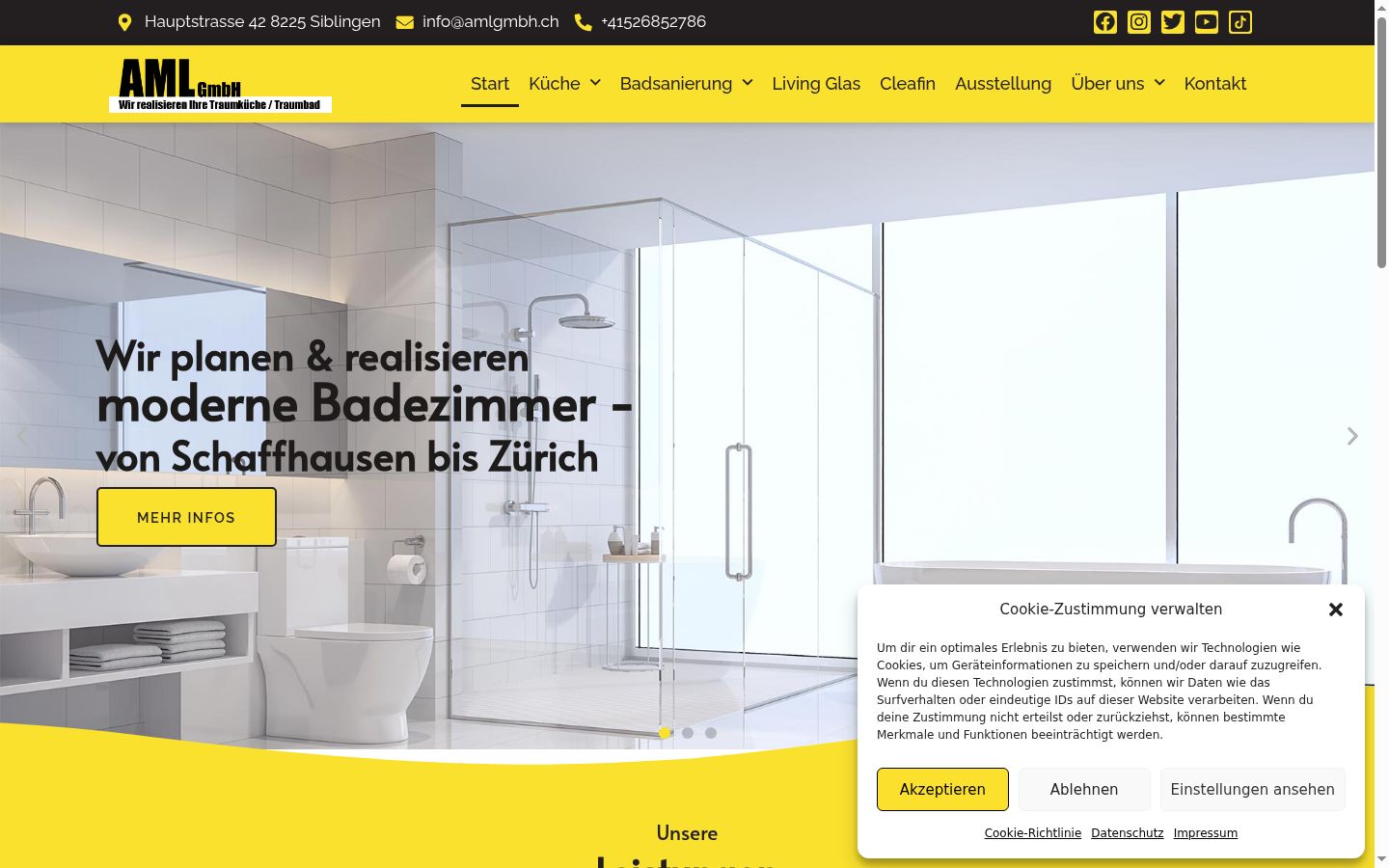 Screenshot tal-banner tal-kunsens muri qabel kwalunkwe interazzjoni