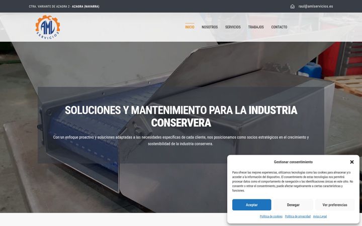 Zrzut ekranu amlservicios.es