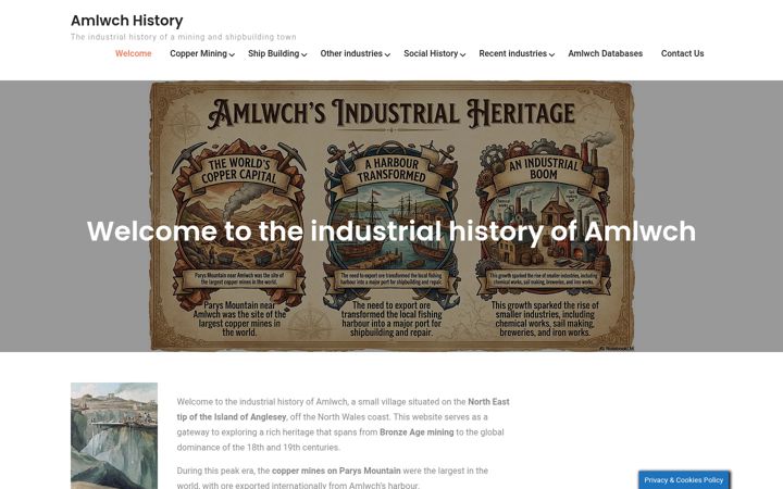 Captura de pantalla de amlwchhistory.co.uk