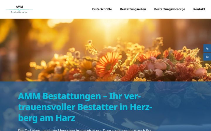 Screenshot of amm-bestattungen.de