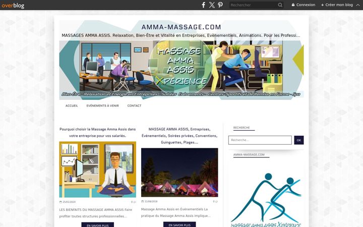 Screenshot of amma-massage.com