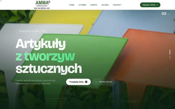Screenshot of amma.pl