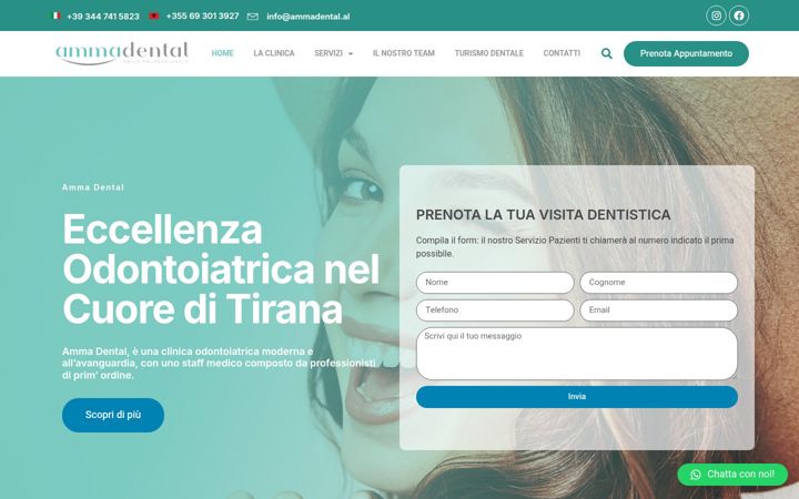 Screenshot of ammadental.al