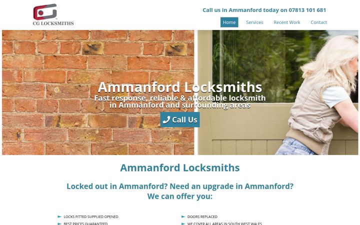 Screenshot of ammanfordlocksmiths.co.uk
