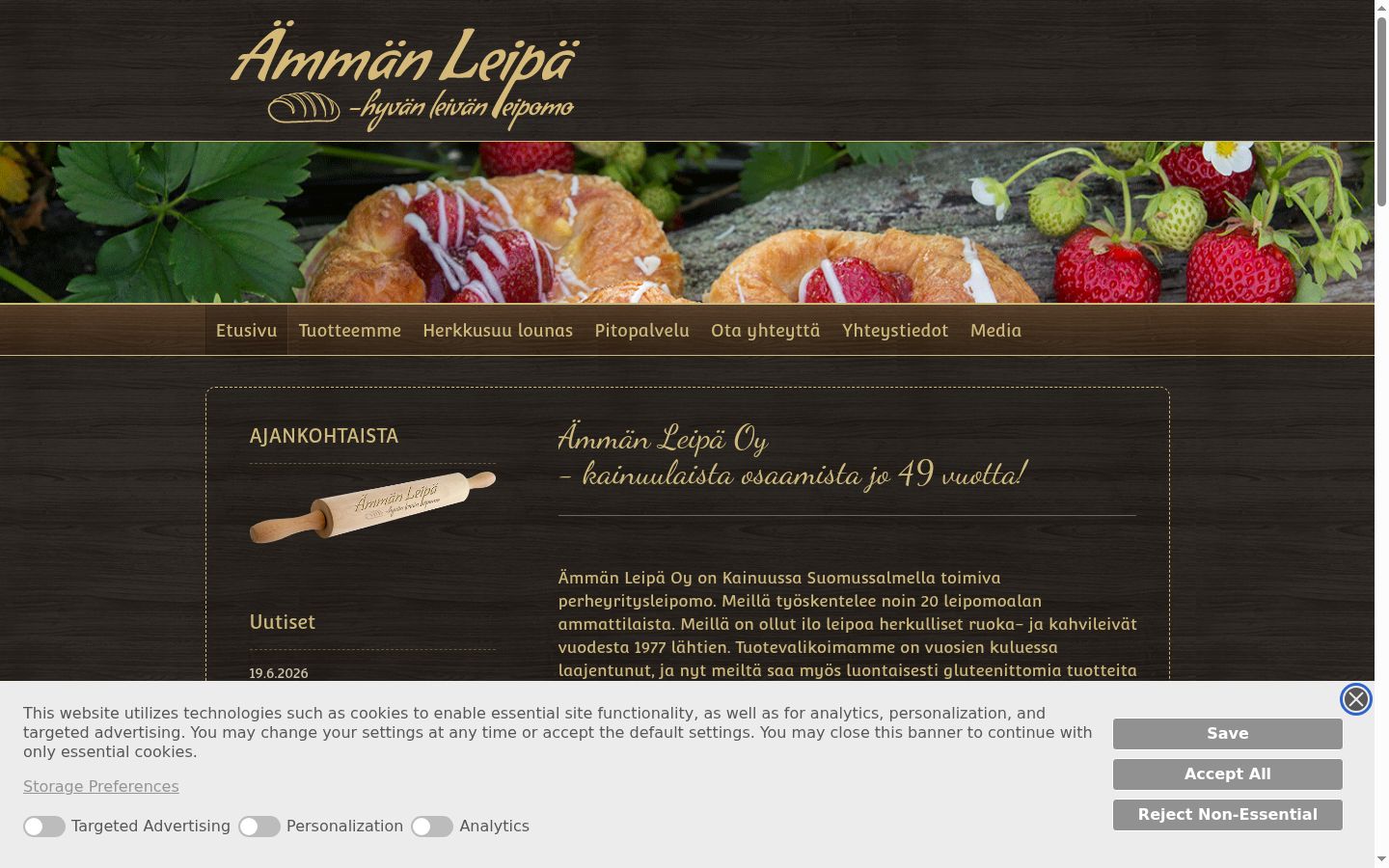 Sutikimo reklamjuostės, rodytos prieš bet kokią sąveiką, ekrano kopija