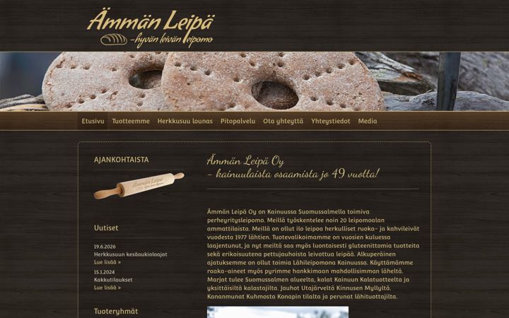 Screenshot of ammanleipa.fi