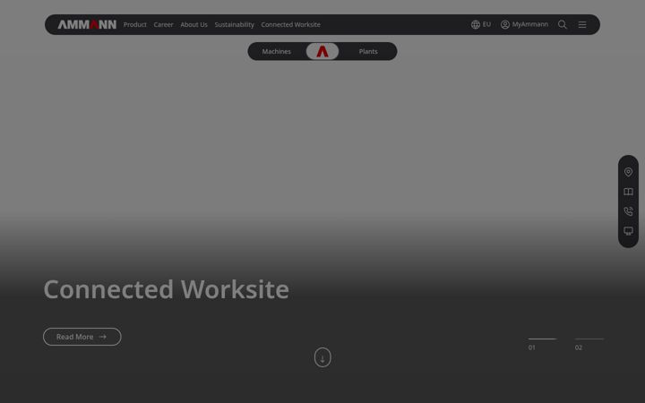 Screenshot of ammann.com