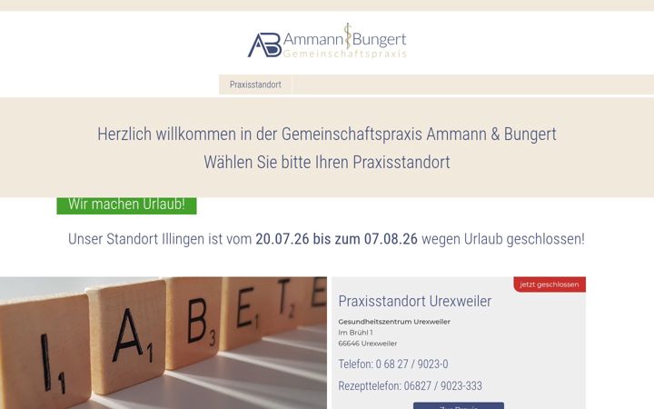 Screenshot of ammannbungert.de