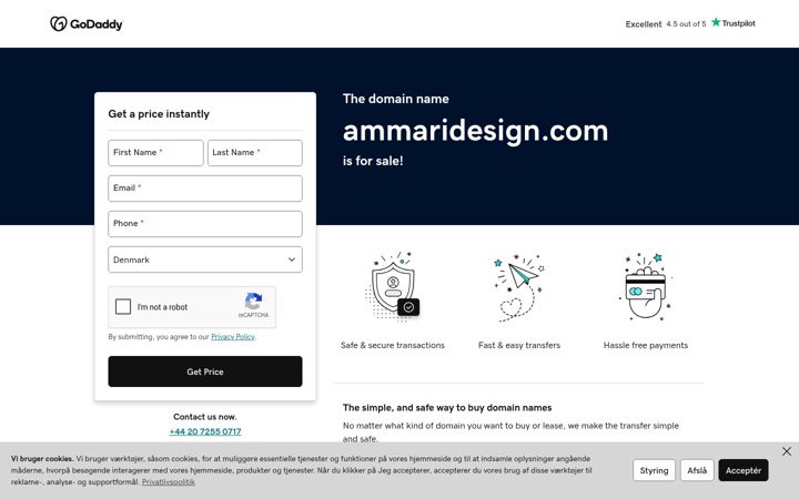 Screenshot of ammaridesign.com