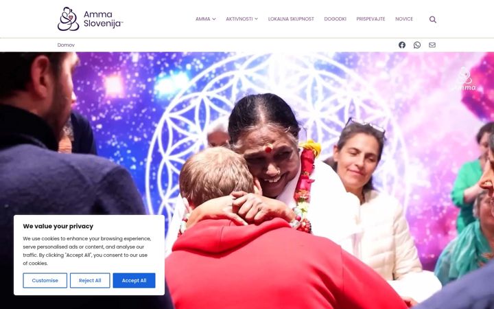 Screenshot of ammaslovenija.org