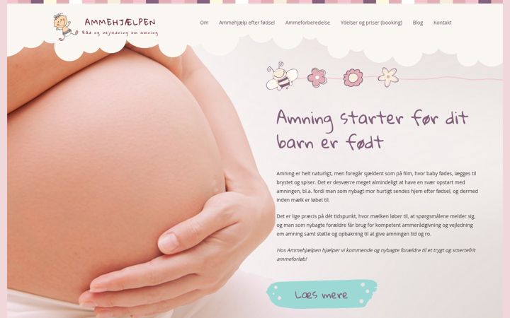Screenshot van ammehjaelpen.dk