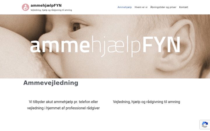 Screenshot of ammehjaelpfyn.dk