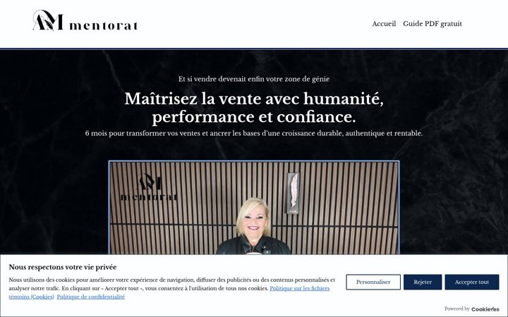 Screenshot of ammentorat.com