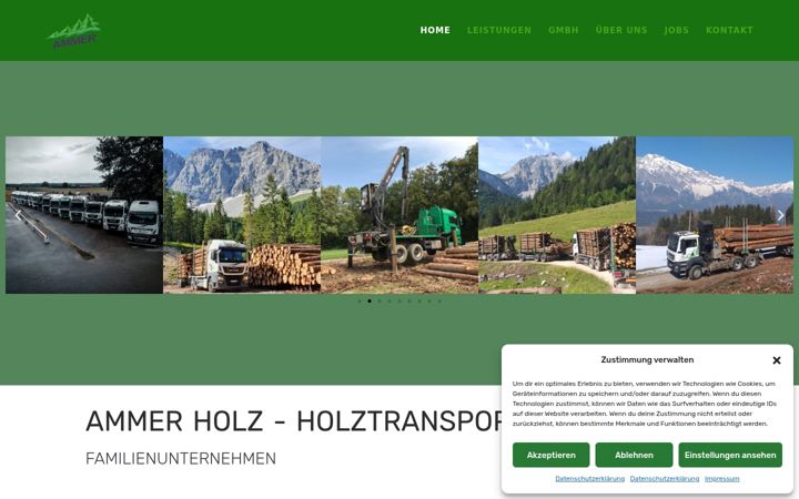Ekrano kopija ammer-holz.de