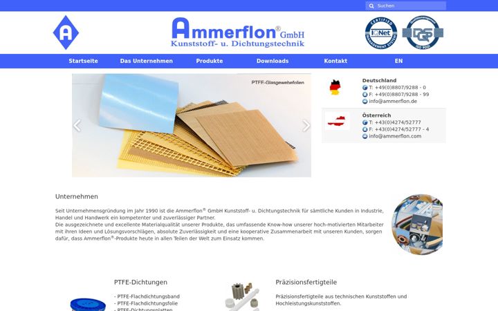 Ekrano kopija ammerflon.de