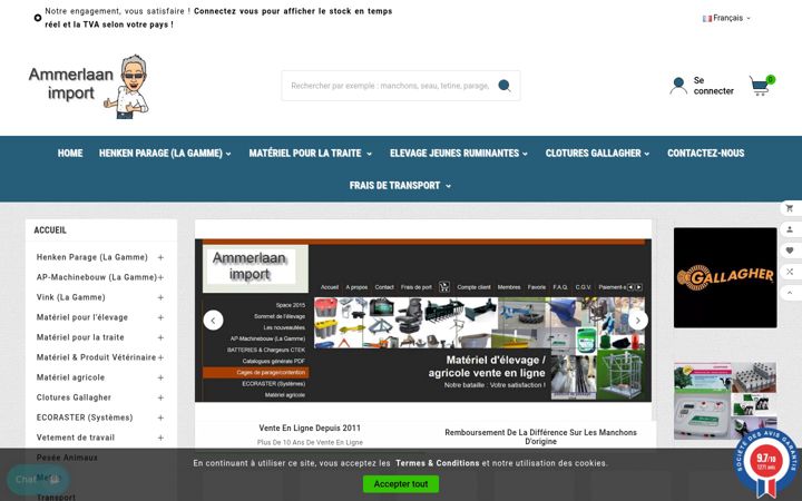 Screenshot of ammerlaan.fr