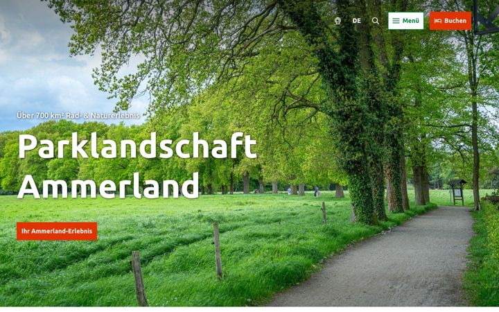Posnetek zaslona ammerland-touristik.de