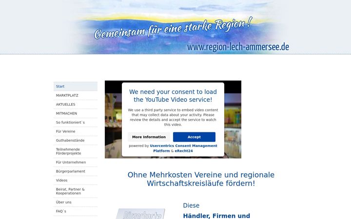 Zrzut ekranu ammerlechtaler.de