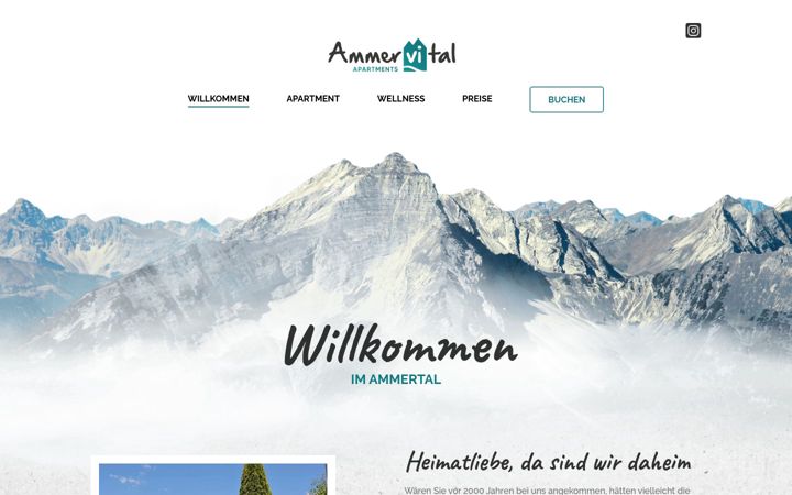 Screenshot of ammervital.de