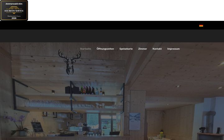 Screenshot of ammerwaldalm.com