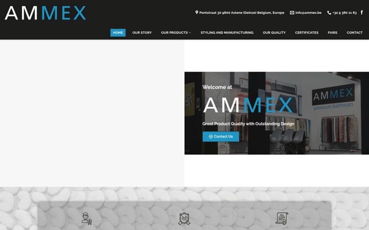 Екранна снимка на ammex.be