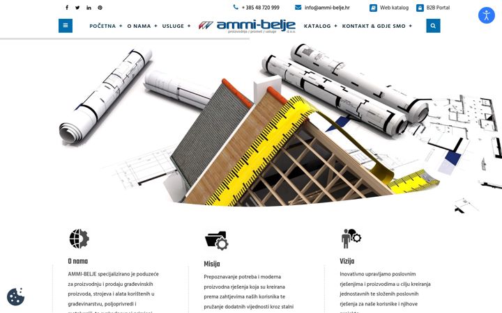 Screenshot of ammi-belje.hr