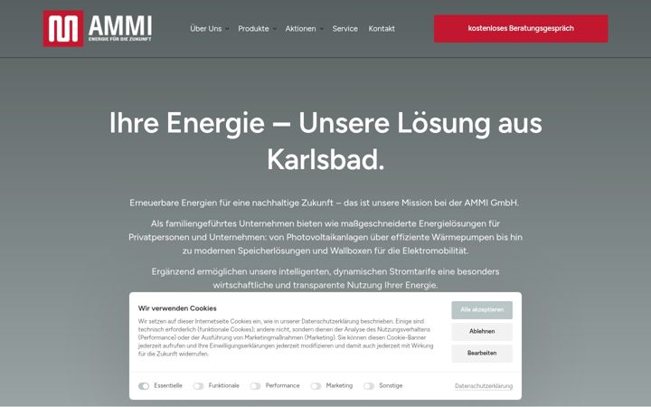 Screenshot of ammi-gmbh.de