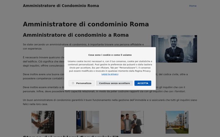 Screenshot van amministratoredicondominio.roma.it