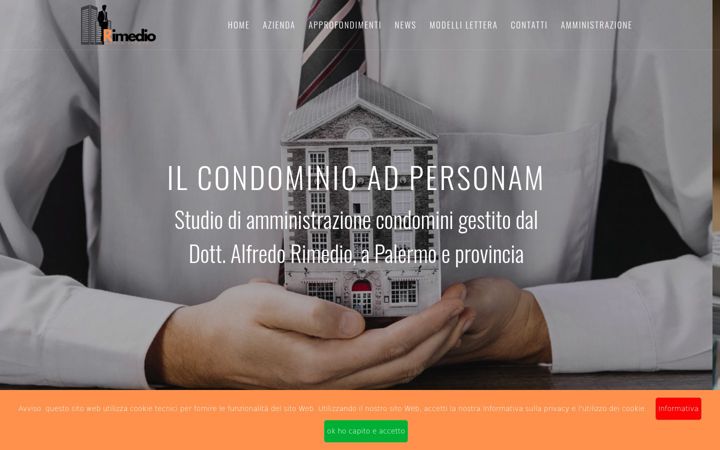 Screenshot van amministrazionecondominirimedio.it