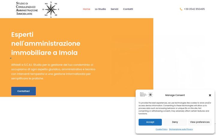 Captura de ecrã de amministrazioneimmobiliscai.it