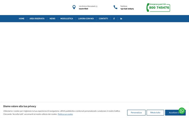 Captura de ecrã de amministrazioneimmobilisrl.it