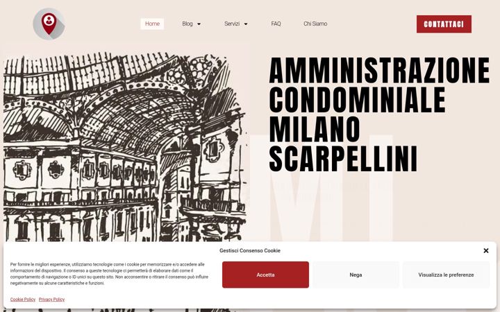 Captura de ecrã de amministrazionescarpellini.it