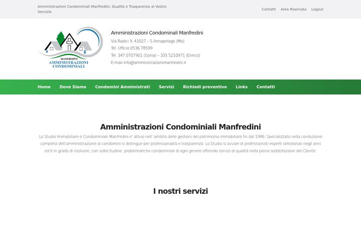 Screenshot stránky amministrazionimanfredini.it
