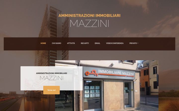 Screenshot stránky amministrazionimazzini.it