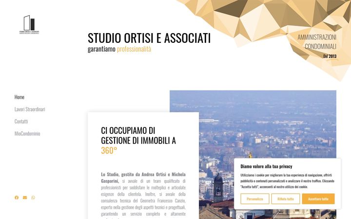 Screenshot of amministrazioniortisi.it
